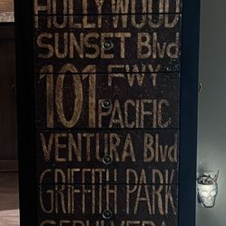 California  Wooden Jewelry Box 