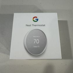 Google Nest Smart Call Ball Wi-Fi Thermostat Snow