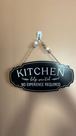 Kitchen sign