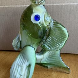 Vintage MCM Blown Glass Fish 
