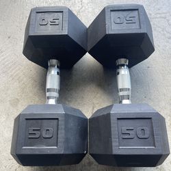 CAP Barbell Coated Hex Dumbbell, Single, 50 lb, Black