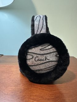 Coach vintage Black /Silver /Gray Earmuffs