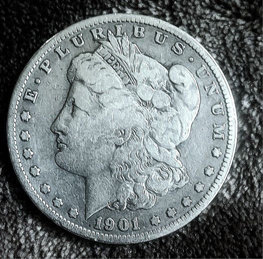 1901 S. Morgan Silver Dollar Very Good Definition