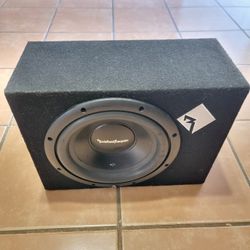 Rockford Fosgate R1 10" Subwoofer Loaded Enclosure Excellent Condition 