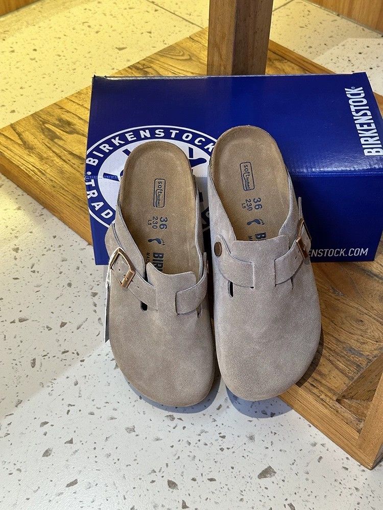 Brown Birkenstock women's shoes