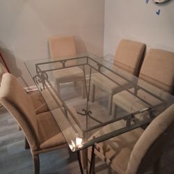Glass Metal Table