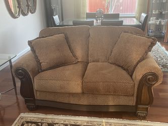 Set Of 2 - Single And Double Seat Comfortable Sofa Couch