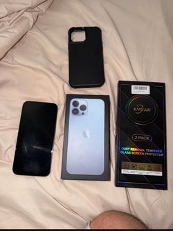 iPhone 13 Pro Max 256gb unlocked for any company sierra  blue