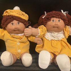 CABBAGE PATCH KIDS TWINS TWIN DOLLS SET VINTAGE CPK OBO