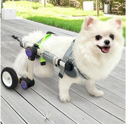 LetPetRun Adjustable Dog Wheelchair For Back Legs, Mobility support XS Size 2