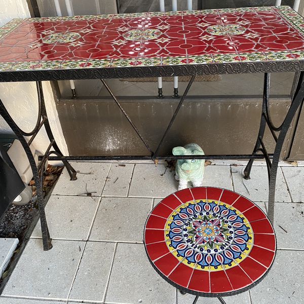 2 Read mosaic tables from pier one for Sale in Deerfield Beach, FL