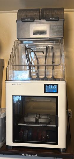 Snapmaker U1 3d, 4 tool heads multi color printer