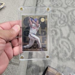 Cliff Floyd /(expos) Glod Leaf Rookie Baseball Card 