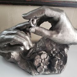 VTG 1980 Austin Prod Productions Inc Brass Sculpture Fisher The Ring wedding