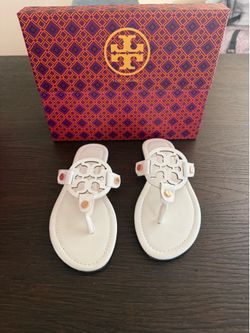 Tory Burch Miller Sandals – White | Brand New in Box | Sizes 6, 7,