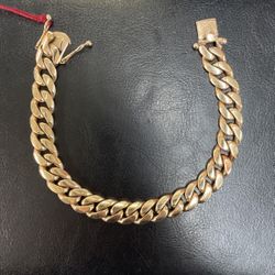14k Cuban Link Bracelet 94.4g