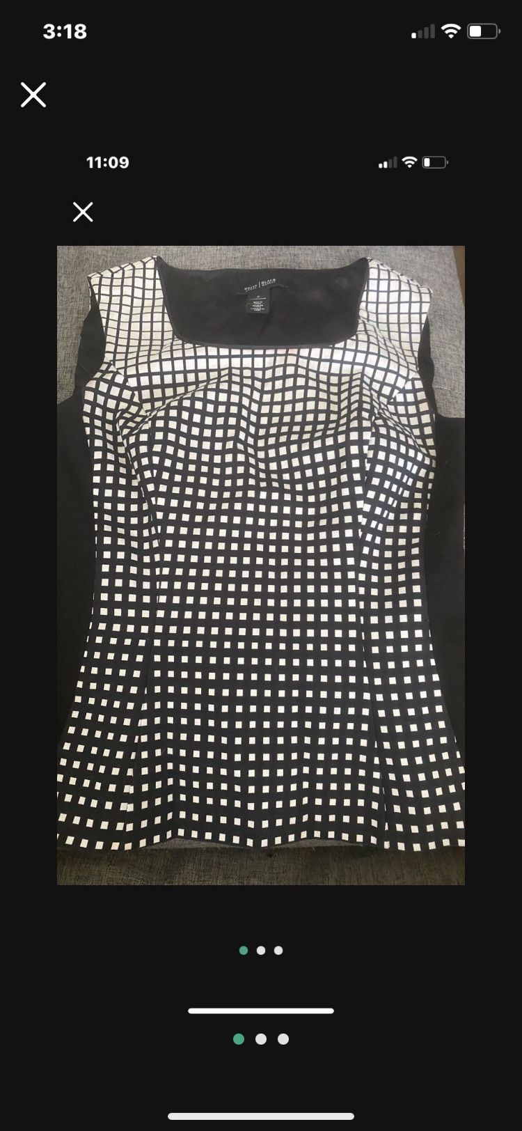 White Black House Market Size 2 Womens Shirt 