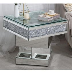 End Tables (x2) (Glass, Mirror and Crystal)
