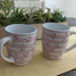 Hello Kitty Strawberry Milk Coffee Cups 