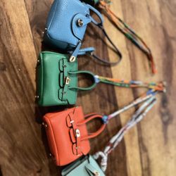 Leather Mini Handbag Decoration