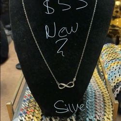 Silver Infinity Necklace 