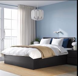 IKEA MALM Queen Bed Frame with Storage