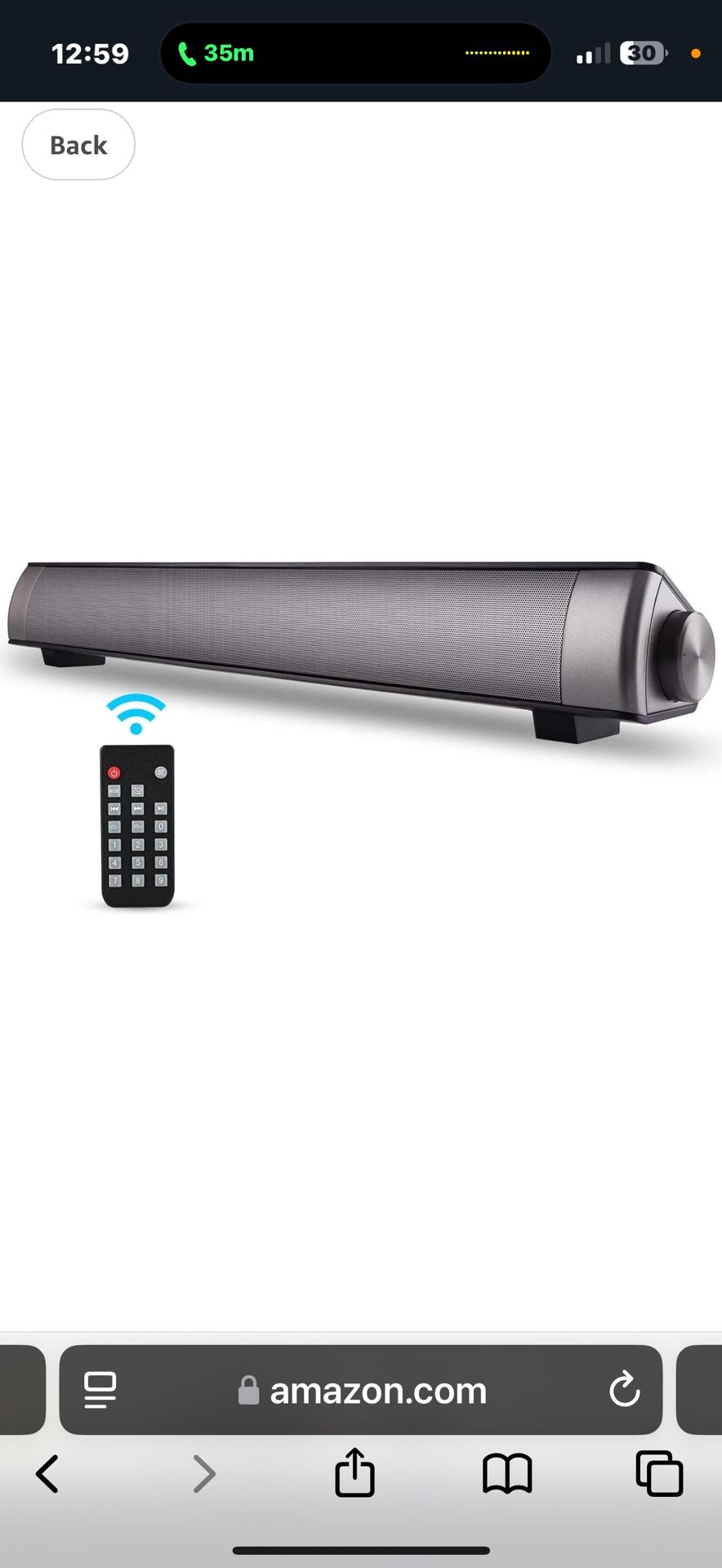 2 X 5W Mini Bluetooth Sound Bar, Wired and Wireless Home Theater Audio for Cell Phone/Tablet/Projector and Support TV with AUX/RCA Output (Remote Cont