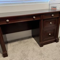 Desk with Hanging File Drawer 