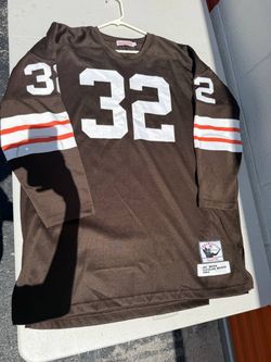 Mitchell & Ness Jim Brown #32 Cleveland Browns 1964 Throwback Jersey Men Size 54