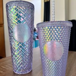 Starbucks Iridescent Holiday Jewel & Unicorn Studded Tumblers 💎🦄