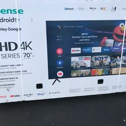 70” inch Hisense Smart Android UHDTV 4K 