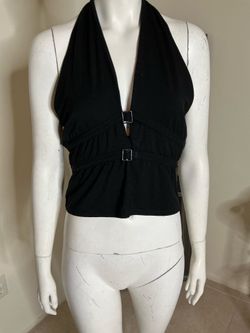 Black sexy thank top.