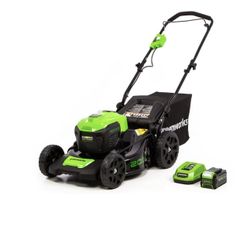 Greenworks 40V 20" Brushless Push Lawn Mower with 4.0 Ah Battery & Quick Charger (contact info removed)VT