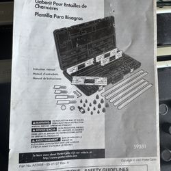 Porter Cable Hinge Butt Template Kit