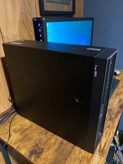 Lenovo thinkStation computer desktop with 22” monitor