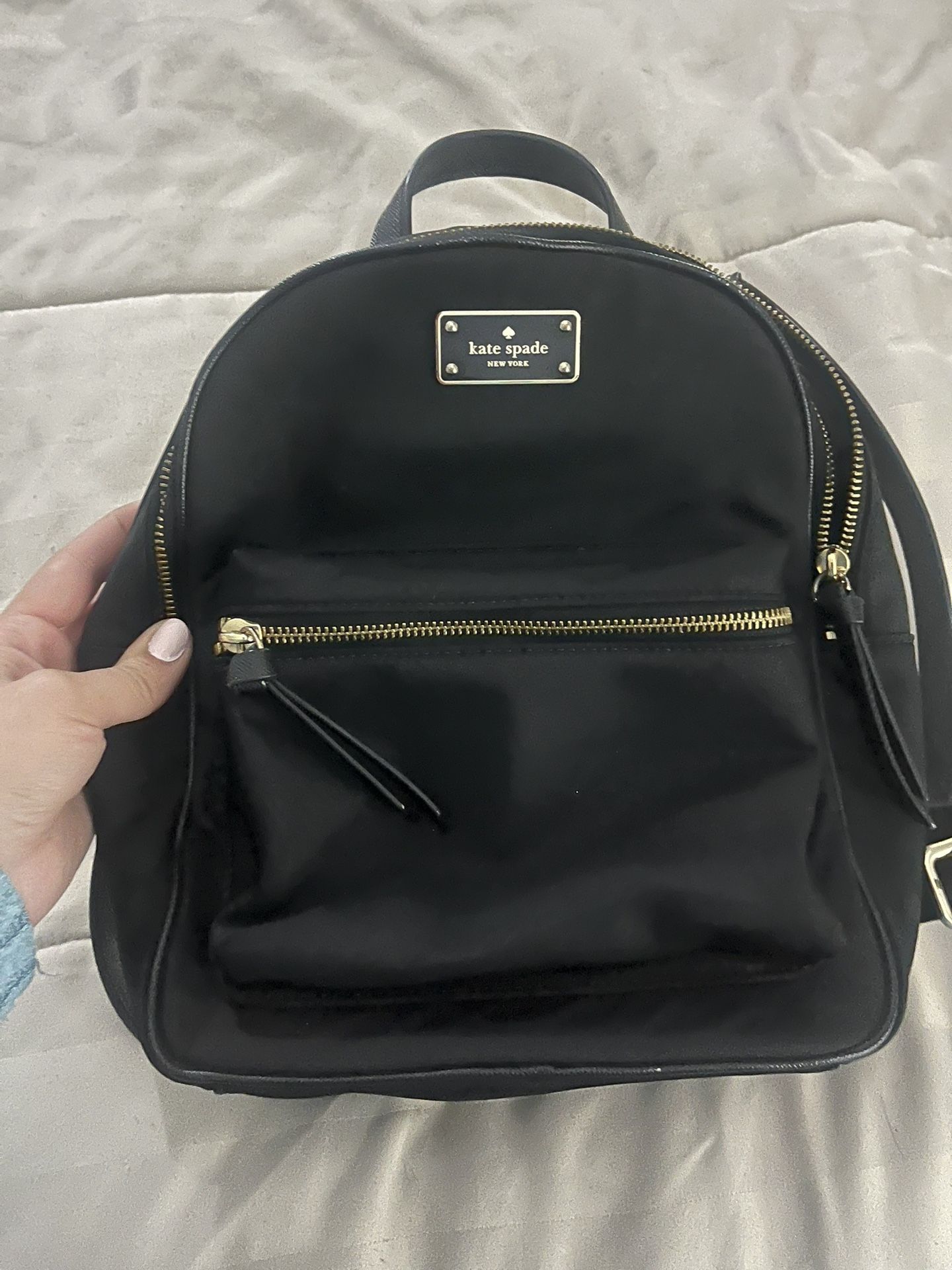 Kate Spade Black Nylon Mini Backpack