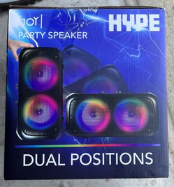 iJoy Hype Ipx4 Wireless Bluetooth Party Speaker With Led Light