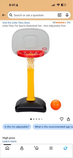 Little Tikes Tot Sports Basketball Set