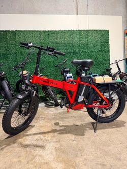 Folding Electric Bike 48V 20.8Ah Fat Tire E-Bike – $480