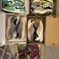 Boys Gym Shoe Bundle Size 4, Nike And Under Armour