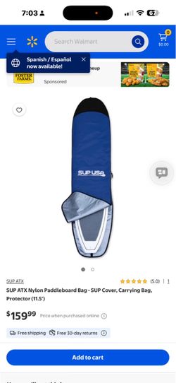 Sup atx nylon paddleboard bag sup cover carrying bag