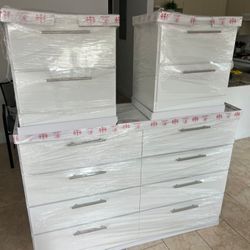 Dressers-with-8-Drawers-and-Nightstands ⚜️ Cómoda-con-Espejo-y-Mesitas-de-Noche 🚚[Fast-Delivery]💨