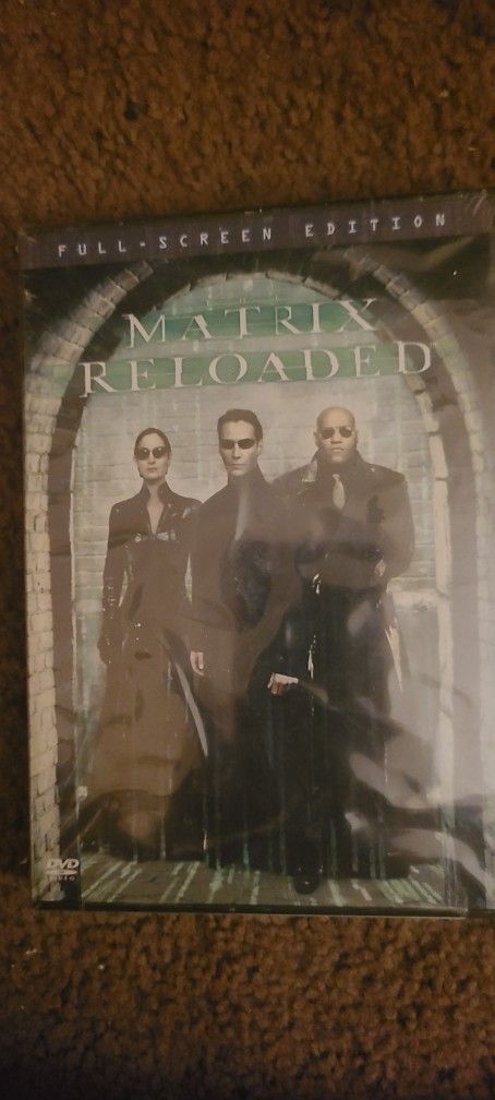Matrix Reloaded full screen DVD, rated R, 138 min, New & Sealed