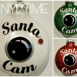 Santa Cam Christmas ornament and Santa's Elf