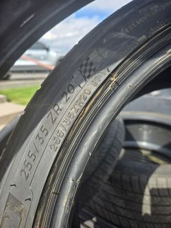 4 255 35 zr 20 mitcheln tires with  80% tread