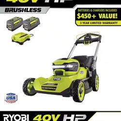 40V HP Brushless 21 in. Cordless Battery Walk Behind Self-Propelled Lawn Mower with (2) 6.0 Ah Batteries and Charger