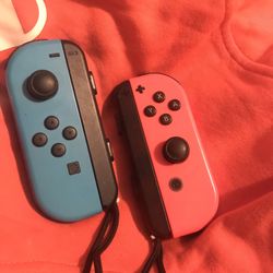 Joy-con Neon Red/ Neon Blue Nintendo Joy con Controllers Left And Right
