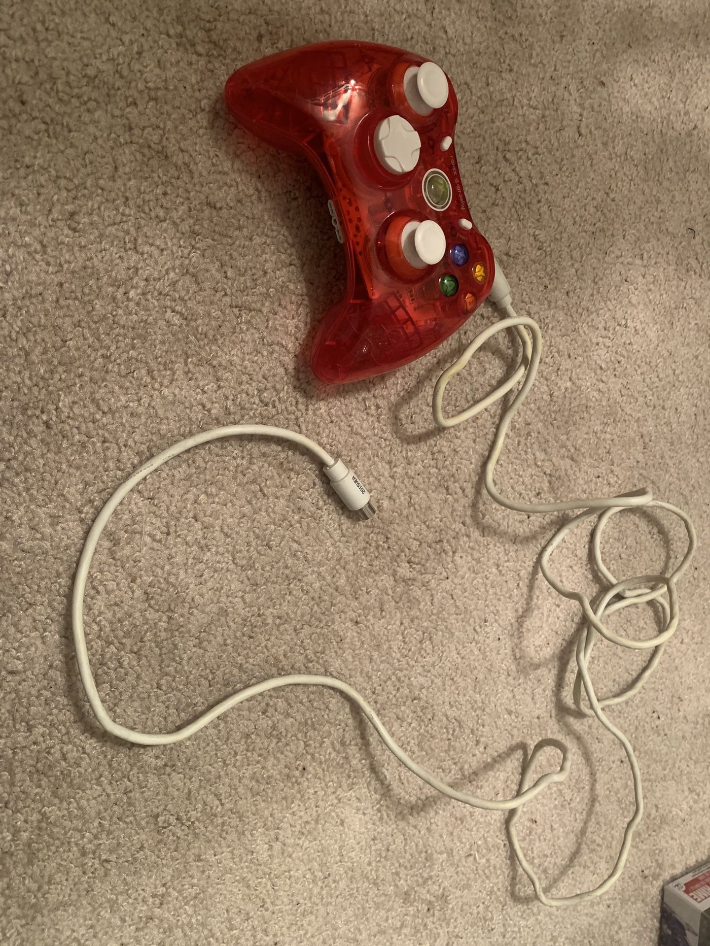 Xbox 360 E Controller - Rock Candy Wired Controller Pink Translucent