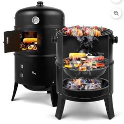 3 TIER BBQ SMOKER BRAND NEW IN BOX LAST MINUTE GIFT $100
