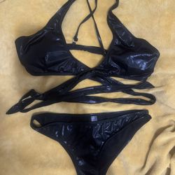 Black Bikini Rave Top/Bottom